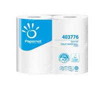 Carta igienica - 2 veli - 16,5 gr - diametro 12,4 cm - 9,5 cm x 38,5 mt - 350 strappi - Papernet - pacco 4 rotoli