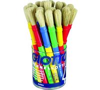 Giotto 5361 00 - Pennelli di setole, barattolo tondo da 20 pezzi