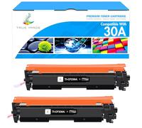CF230A 30A Black Toner Cartridge Compatible Replacement for HP 30A CF230A 30X CF230X M227fdw for HP Laserjet Pro MFP M203dw M227fdn M203dn M227sdn M203d M227 M203 Series Printer (Black, 2-Pack)