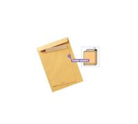 Busta a sacco avana - serie Monodex - soffietti laterali - fondo quadro - strip adesivo - 300x400x40 mm - 120 gr - Blase