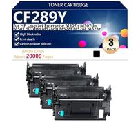CF289Y Cartucce Toner Compatibili con Chip per HP LaserJet Enterprise M507n M507dn M507 507dng M528dn M528f M528c M528z Stampanti, Stampa Nitida, alta Capacità 20000 Pagine,Black-3 pack