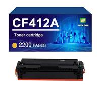 CF410A CF411A CF412A CF413A Cartuccia Di Toner Compatibile Per HP COLOR LASERJET PRO MFP M477fdw M477fnw M452dn M452nw M452dw, 2300/ 2200 Pagine,Yellow-1 Pack