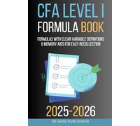 CFA level I Formula Book