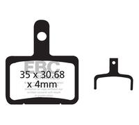 CFA327R - Pastiglie freno per bicicletta EBC Brakes Organic Performance