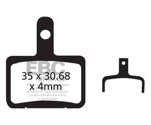 CFA327R - Pastiglie freno per bicicletta EBC Brakes Organic Performance