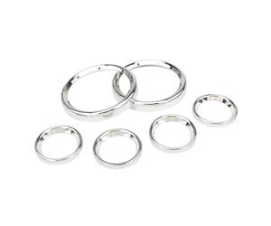 CFAYRLMS Contachilometri Custodia per Touring per Electra per Street per Road per Glide 1996-2013 Kit di Cornici per Indicatori di Direzione per Tachimetro per Motociclette(Chrome)