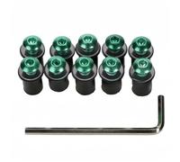 CFAYRLMS Viti Elementi Fissaggio Compatibile con per ZX6R per ZX7R per ZX10R Kit di Combinazione Bulloni per Moto Decorazione Bulloni di Collegamento A Vite Kit Bulloni per Moto