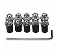 CFAYRLMS Viti Elementi Fissaggio Compatibile con per ZX6R per ZX7R per ZX10R Kit di Combinazione Bulloni per Moto Decorazione Bulloni di Collegamento A Vite Kit Bulloni per Moto