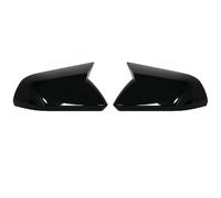 CFCKHPTHAZ 1 Paio Tappi Copertura Specchietto Retrovisore Laterale Colore Nero Lucido in Fibra Carbonio per F&ORD per Mustang 2015-2022 Accessori Esterni Auto (No Lights Black)