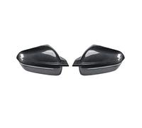 CFCKHPTHAZ 2 Pezzi Copri Specchietto Retrovisore Auto, Copertura Decorativa A Forma Corno Mucca per IX I20 2021 2022 2023 2024 Motivo in Fibra Carbonio (Carbon Fiber Pattern)