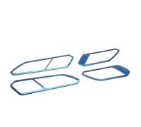 CFCKHPTHAZ 4 pezzi per Tiguan 2 MK2 2016, per VW per Tiguan 2017 2018 adesivi per modanature interne delle maniglie delle portiere, accessori auto(Blue)