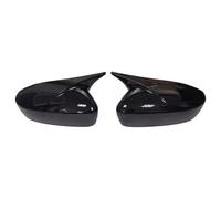 CFCKHPTHAZ Auto Retrovisore Laterale Copertura Wing cap Esterno Porta Alloggiamento Shell Trim Sticker per S&Koda per Rapid 2011 2012 2013 2014 2015 (Gloss Black)