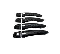 CFCKHPTHAZ Copertura Protettiva Maniglia Della Portiera Fibra Carbonio Per Nissan X-Trail Per X Trail Per Xtrail T33 Per Rogue 2021 2022 2023 MK4 Accessori Auto(4 Handle 4 Buttons)