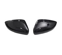 CFCKHPTHAZ Copertura Specchietto Retrovisore Laterale Sostituzione Guscio Trim Nero Rosso Specchietti Laterali Accessori per VW per Polo MK5 6R 6C (Glass Black 1 Pair)
