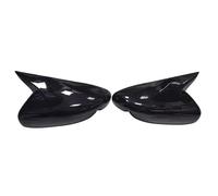 CFCKHPTHAZ Copertura Specchietto Retrovisore per KIA K3 per Cerato Forte per Ceed 2 2013-2018 Auto Rearview Side Mirror Cover Wing cap Exterior Door Housing Shell Trim Sticker (No Light Black)