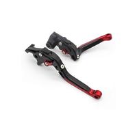 CFCKHPTHAZ Corto/lungo Per Macbor Per Montana XR5 500 2021 2022 Accessori Per Leva Freno Frizione Regolabile In Alluminio Per Moto(Fold Extend RED)