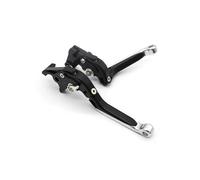 CFCKHPTHAZ Corto/lungo Per Macbor Per Montana XR5 500 2021 2022 Accessori Per Leva Freno Frizione Regolabile In Alluminio Per Moto(Fold Extend Silver)