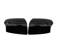 CFCKHPTHAZ Nero Lucido Laterali Specchietto Retrovisore Copertura Tappi per F&ORD per Focus MK2 2005 2006 2007 2008 Auto Styling Accessori (Gloss Black)