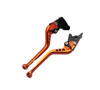 CFCKHPTHAZ Per F800GS Per Adventure 2008-2017 F800R F800GT F800S F800ST F700GS F650GS Leve Freno/frizione Corte/lunghe Con Impugnatura Regolabile(Long orange)