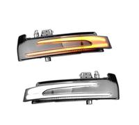 CFCKHPTHAZ Per Mercedes Per Benz W204 CLA A B C E S GLA GLK CLS Classe W176 W212 Indicatore Direzione Laterale A LED Color Ambra Luci Diurne Bianche (Dual Color)