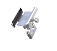 CFCKHPTHAZ Per PIAGGIO Per Liberty125 MP3 500 Per Medley Beverly 300 ZIP50 X7 X9 Moto Manubrio Telefono Mobile Basamento Della Staffa Di Supporto Del Supporto(Handlebar Silver)