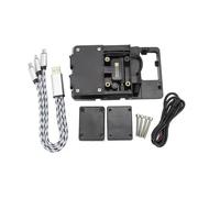 CFCKHPTHAZ Per R 1200 RT R1200RT Sotto 2009 Staffa Di Navigazione Navigatore Per Moto USB Di Ricarica Supporto Del Telefono 2008 2007 2006(Black Mobile phone holder)