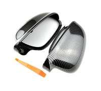 CFCKHPTHAZ per VW per Golf 5 GTI per Jetta MK5 per P&assat B5.5 B6 per Sharan Ala Laterale Copertura Specchietto Retrovisore Trim (Carbon)