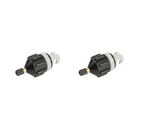 CFCMZTZPED Adattatore pompa paddle board for canoe barca a remi gonfiabile - Connettore e convertitore valvola aria(2PCS Black)