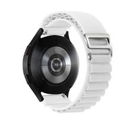 CFCMZTZPED Cinturino in nylon for Samsung Galaxy Watch7 6 5 4 40mm 44mm Classic/Active/Gear S3 Frontier 18 20 22mm Sport Loop Strap for Amazfit GTS 3 4(02White,20mm)