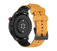 CFCMZTZPED Cinturino in silicone for Samsung 7/6/5/4 for Huawei Watch 4/GT5-4-3 for Xiaomi S3 Bracciale sportivo for Amazfit GTR 4/GTS Band(Yellow black,20mm width)