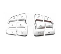 CFDEKOIB Compatibile con Benz per CLA Class per C117 X117 2015 2016 2017 2018 2019 Adesivi per Pulsanti di Commutazione del Volante Interno Dell'auto Adesivi Pulsanti Interni