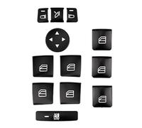 CFDEKOIB Compatibile con Benz per GL X166 2013 2014 2015 Auto Portiera Bracciolo Finestra Interruttore Pulsante Rivestimento Adesivo Accessori Interni Auto Adesivi Pulsanti Interni