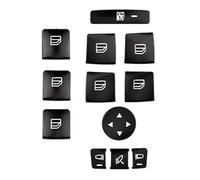 CFDEKOIB Compatibile con Benz per GLK Class per X204 2009 2010 2011 2012 2013 2014 2015 Adesivo per Pulsante Interruttore Finestrino Bracciolo Portiera Auto Adesivi Pulsanti Interni
