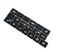 CFDEKOIB Compatibile con Buick per Lacrosse 2005 2006 2007 2008 2009 Adesivo per Pulsante Nero Adesivo per Interni Accessori di Riparazione E Sostituzione Adesivi Pulsanti Interni