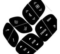 CFDEKOIB Compatibile con GMC per Yukon XL 1500 2500 2003 2004 2005 2006 Kit di Riparazione Pulsanti Volante Auto Adesivi Interni Accessori Decalcomanie Adesivi Pulsanti Interni