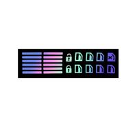 CFDEKOIB Compatibile con per Q3 Q5 Q7 Adesivi per Auto Luminosi Adesivi per Pulsanti per Auto Decorazione Interna Auto Kit Adesivi per Riparazione Pulsanti Interni Auto Adesivi Pulsanti Interni