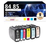 CFDFDA 84 85 Cartucce D'inchiostro Compatibili per HP C5016A C9425A C9426A C9427A C9428A C9429A per HP Designess 30 130 130nr 90 Stampante, Installazione Semplice,1 Set