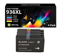 CFDFDA 936XL Cartucce di Inchiostro con Chip per HP OFFICEJET PRO 9110B 9120 9130 9720 9730 Stampante, Facile da Installare,1 Set
