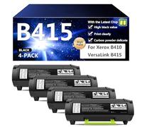 CFDFDA B415 Sostituzione della Cartuccia del Toner Compatibile 006R04725 per Xerox B410 Versalink B415 Stampante, Facile da Installare,4*Black-25000 Pages