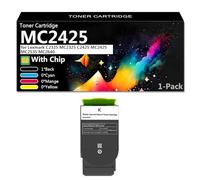 CFDFDA MC2425 Cartuccia Toner C232HK0 C232HC0 C232HY0 C232HM0 Compatibile per Lexmark C2325 MC2325 C2425 MC2425 MC2535 MC2640 Stampante, 6000 Pagine,Black