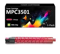 CFDFDA MPC3501 BK/C/M/Y Cartuccia Toner con Chip per Ricoh Aficio MPC3001 C3501 Stampante, Alta Resa 20000 Pagine,Magenta