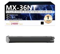 CFDFDA MX-36NT Cartuccia Toner Compatibile per Sharp MX-2610N MX-2615N MX-3110N MX-3115N MX-3610N Stampanti, Resa Elevata 24000 Pagine, Stampa ad alta Definizione,Black-1 pack