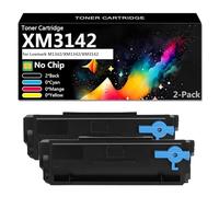 CFDFDA XM3142 Cartucce Toner Compatibili per Lexmark M1342 XM1342 XM3142 Stampanti, Senza Chip, Alta Resa 18000 Pagine, Stampa Chiara,2*Black