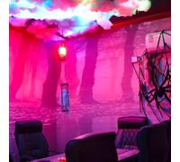 CFDZCP 16/32Ft RGB 3D Cotton Thundercloud Luce LED, Atmosfera Da Soffitto Nube Luci Notturne, Sincronizzazione Musicale Controllo Vocale Striscia LED For Decorazione Sala Giochi Adulti Bambini(32ft)
