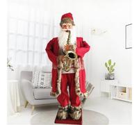 CFDZCP Babbo Natale A Grandezza Naturale Che Canta E Balla, Statua di Babbo Natale Elettrico da 180 Cm, Decorazione Natalizia for Giardino Interno/Esterno(E)