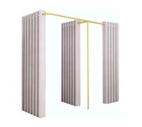 CFDZCP camerino portatile Camerino In Metallo Tipo F Con 2 Camerini, Tenda Divisoria For La Privacy, Camerino For Negozio Di Abbigliamento, Ampio Spazio, Tasso Di Ombreggiatura 95%(A,180x80x200cm)