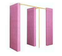 CFDZCP camerino portatile Camerino In Metallo Tipo F Con 2 Camerini, Tenda Divisoria For La Privacy, Camerino For Negozio Di Abbigliamento, Ampio Spazio, Tasso Di Ombreggiatura 95%(C,200x100x200cm)