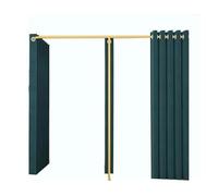 CFDZCP camerino portatile Camerino In Metallo Tipo F Con 2 Camerini, Tenda Divisoria For La Privacy, Camerino For Negozio Di Abbigliamento, Ampio Spazio, Tasso Di Ombreggiatura 95%(B,180x80x200cm)