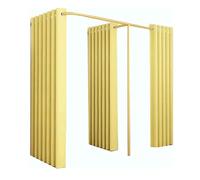 CFDZCP camerino portatile Camerino In Metallo Tipo F Con 2 Camerini, Tenda Divisoria For La Privacy, Camerino For Negozio Di Abbigliamento, Ampio Spazio, Tasso Di Ombreggiatura 95%(D,180x80x200cm)