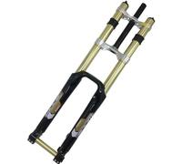 CFDZCP Forcelle per Bicicletta Forcella for Mountain Bike con Sospensione Ciclistica in Lega di Magnesio, Forcella Anteriore for Bicicletta DH A Doppia Spalla da 26 Pollici